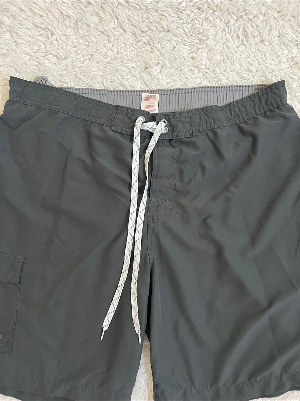 Merona Swim Trunks Gray Men's Beach Ocean Size XL